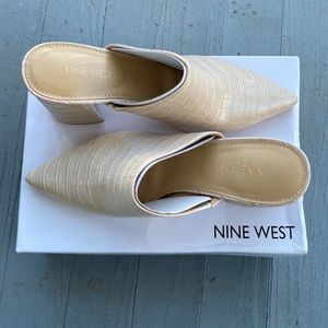 Nine West Renny Women’s Block Heel Mules | size 9.5